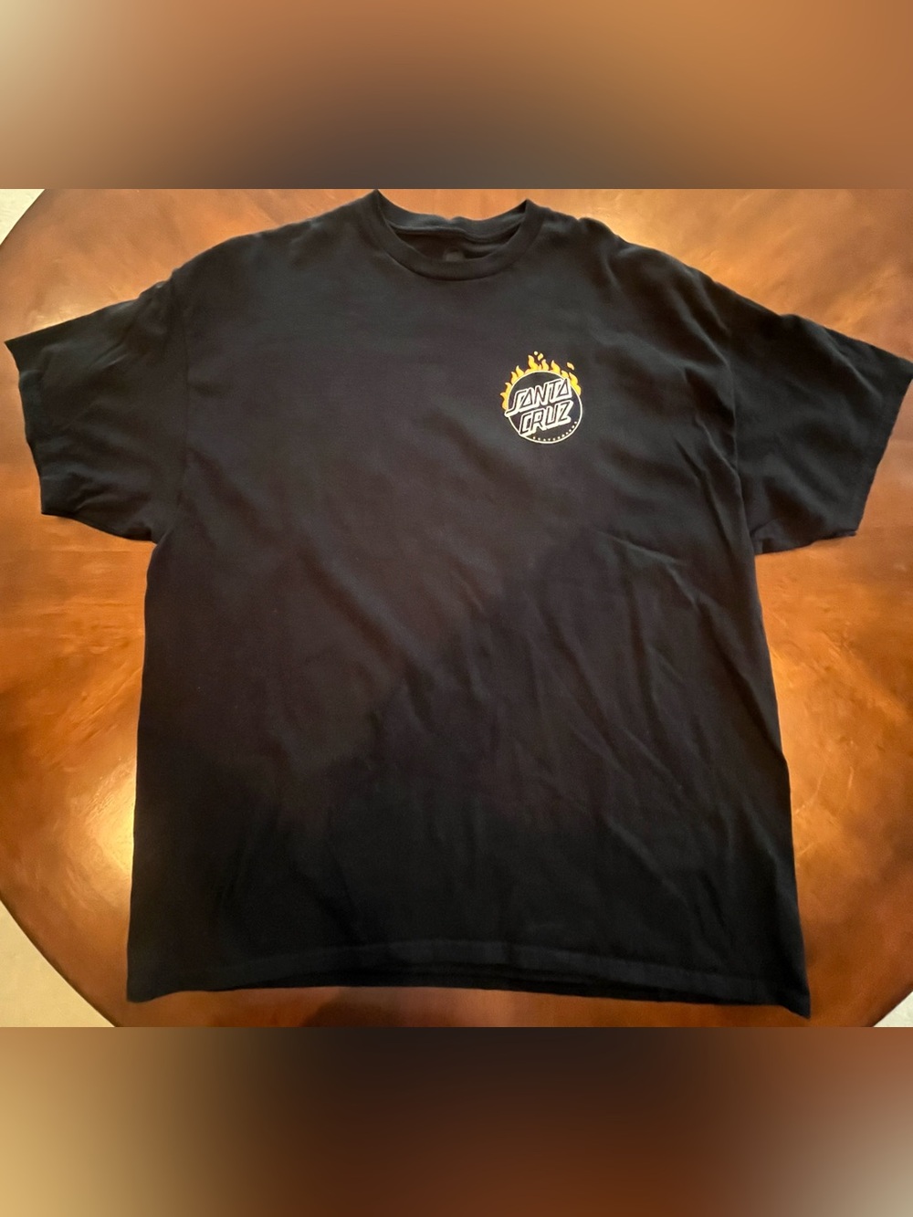 SANTA CRUZ Burnt Opus Dot 100% Cotton Short Sleeve Mens Tee